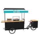 تخزين كبيرة دراجة ثلاثية العجلات الكهربائية عربة الغذاء ، الدراجة فيندينج شهادة CE شهادة
