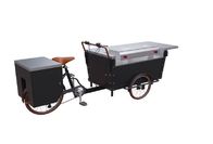 SS304 Worktable 11.3RPM 25km / H Tricycle Grill Food عربة الطعام