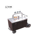 Mobile Street Electric Cooler Beer Vending Cart إطار معدني