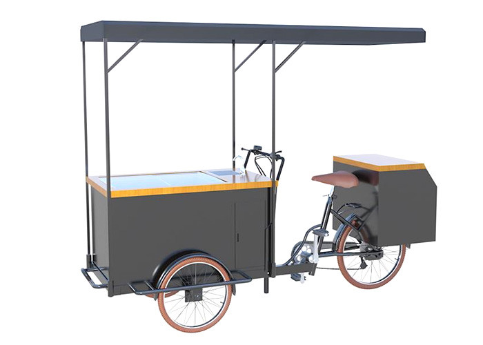 ثلاث عجلات الآيس كريم دراجة عربة مع الغذاء الصف مضخة المياه الآمنة