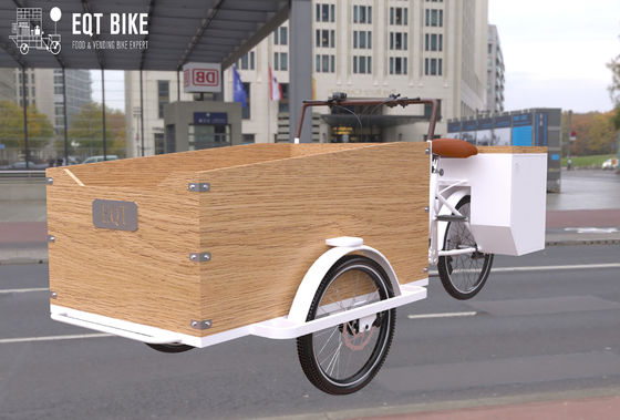 هيكل صندوقي على الطراز الهولندي دراجة ثلاثية العجلات للشحن الكهربائي ضد الصدأ